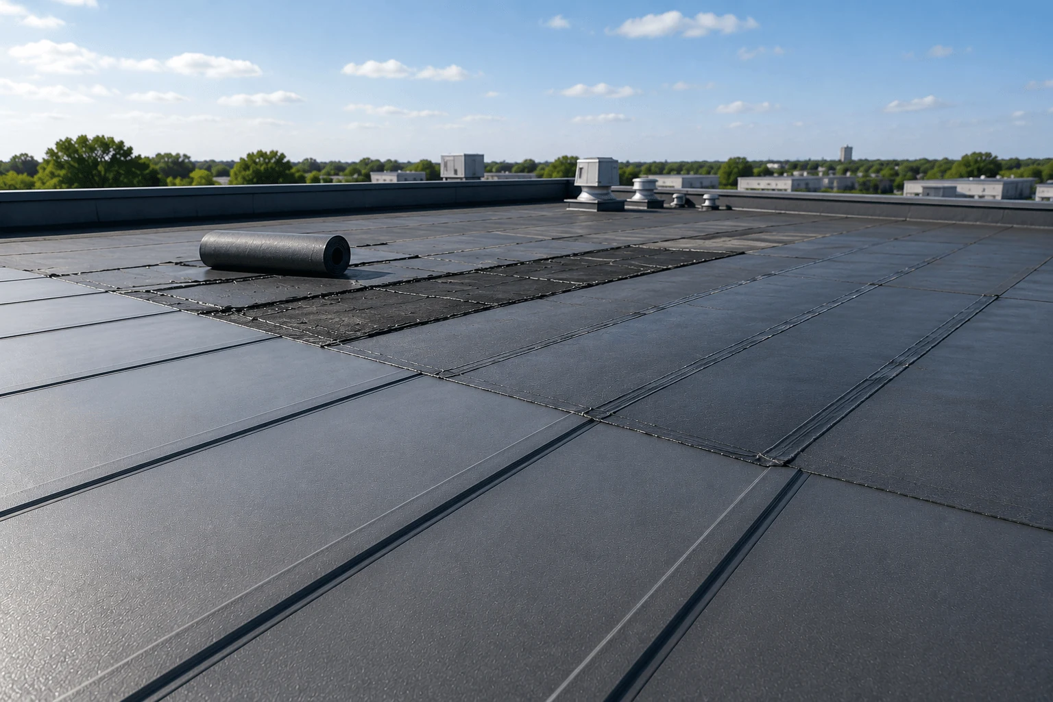 Black EPDM Roofing in Aurora, CO